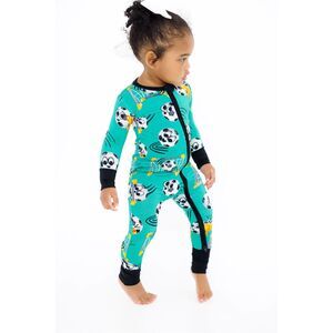 NWT Birdie Bean Bamboo Alex Convertible Romper - Soccer